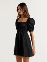 Josie Puff-Sleeve Mini Dress