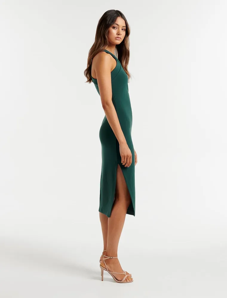 Charlie Arrow-Neck Bodycon Dress