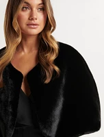 Clarissa Faux Fur Capelet