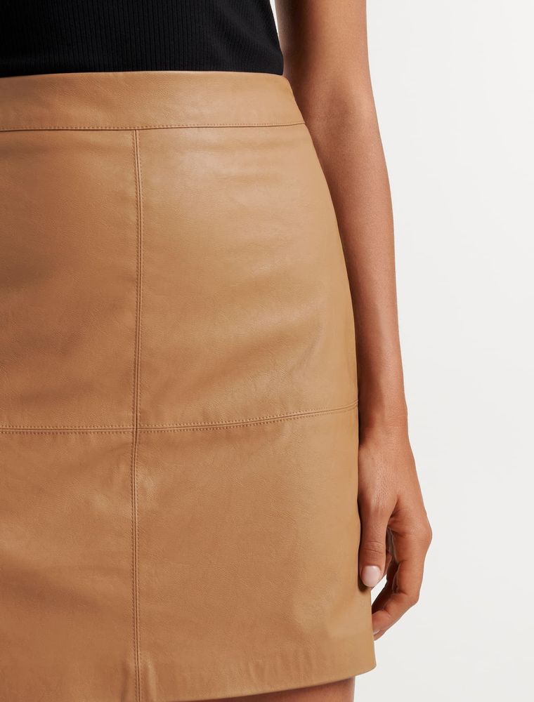 Ellen Vegan Leather Mini Skirt