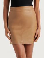 Ellen Vegan Leather Mini Skirt
