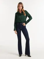 Lila Longline Satin Shirt