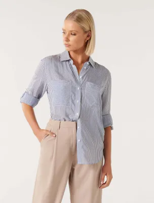 Aspen Stripe Shirt - Women's Fashion | Ever New