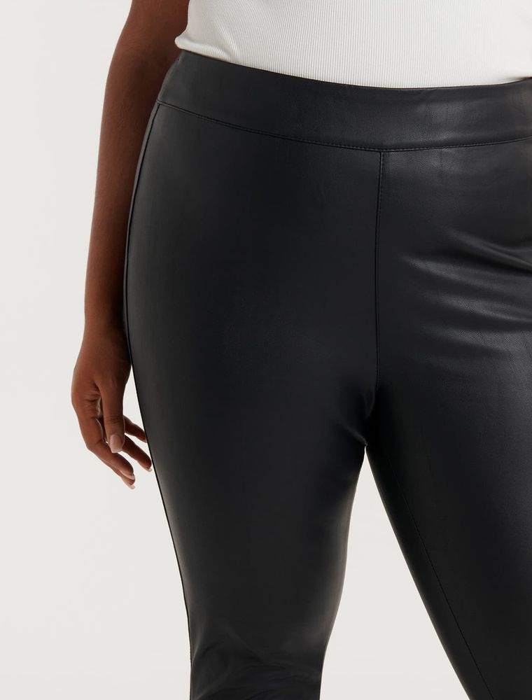 Veronica Curve Vegan Leather Leggings