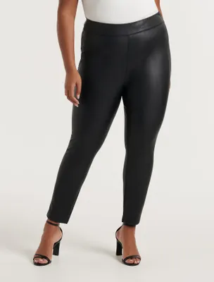 Veronica Curve Vegan Leather Leggings - Women's Fashion | Ever New