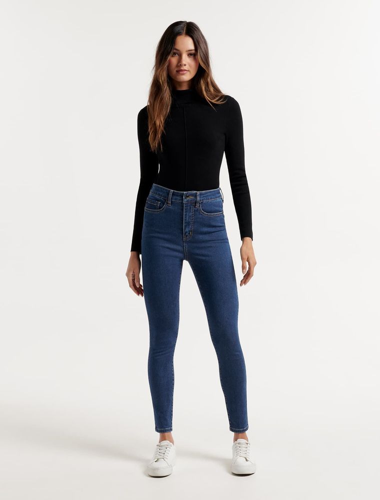 Bella Cropped High-Rise Jeans