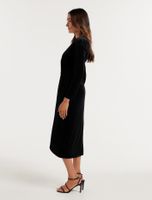 Antionette Petite Wrap Velvet Midi Dress