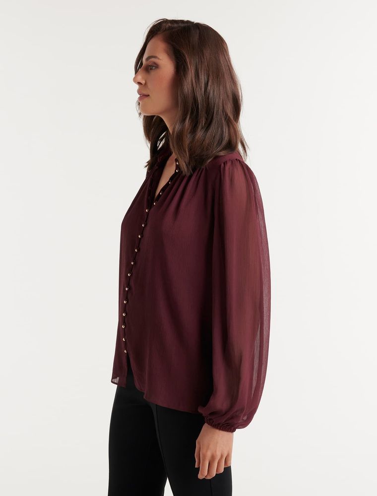 Gwen Button Detail Blouse