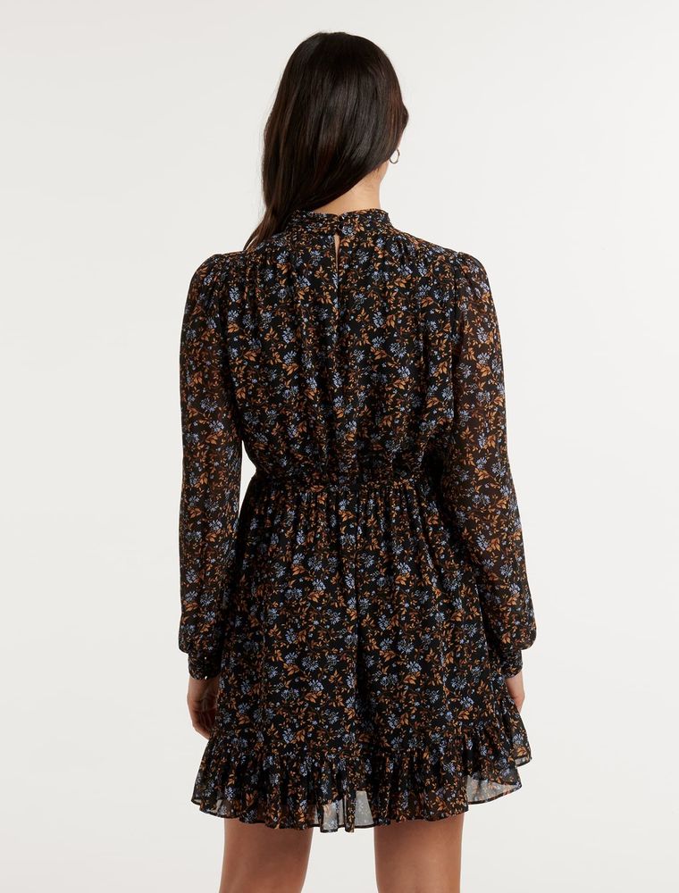 Gianna High Neck Mini Dress