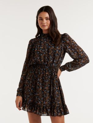Gianna High Neck Mini Dress