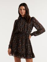 Gianna High Neck Mini Dress