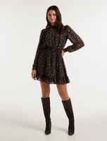 Gianna High Neck Mini Dress