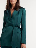 Alora Satin Tie Blazer