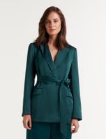 Alora Satin Tie Blazer