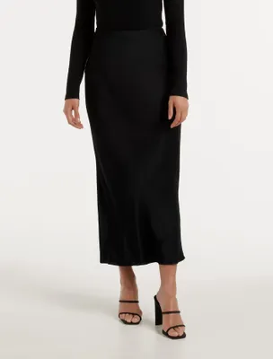 Portia Bias Cut Midi Skirt