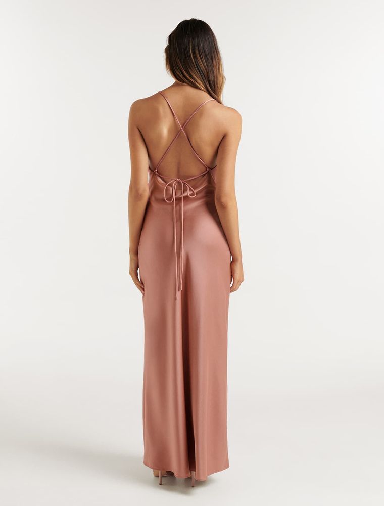 Blair Petite Back Detail Maxi Dress