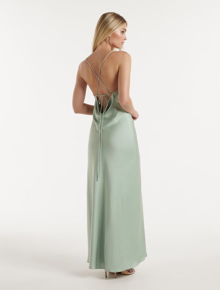 Blair Back-Detail Maxi Dress