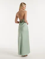 Blair Petite Back-Detail Maxi Dress