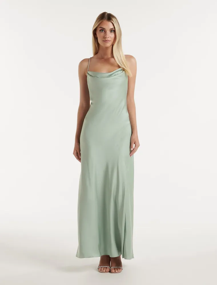Blair Back Detail Midi Dress
