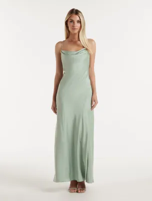 Blair Petite Back-Detail Maxi Dress