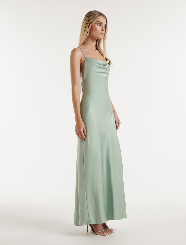 Blair Back-Detail Maxi Dress