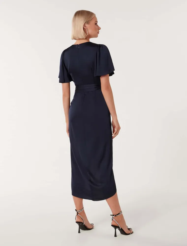 Carolina Satin Midi Dress