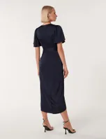 Carolina Satin Midi Dress