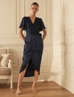 Carolina Satin Midi Dress