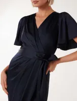 Carolina Satin Midi Dress