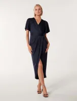 Carolina Satin Midi Dress