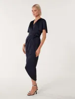 Carolina Satin Midi Dress