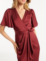Carolina Petite Satin Midi Dress