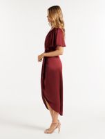 Carolina Petite Satin Midi Dress