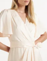 Carolina Petite Satin Midi Dress