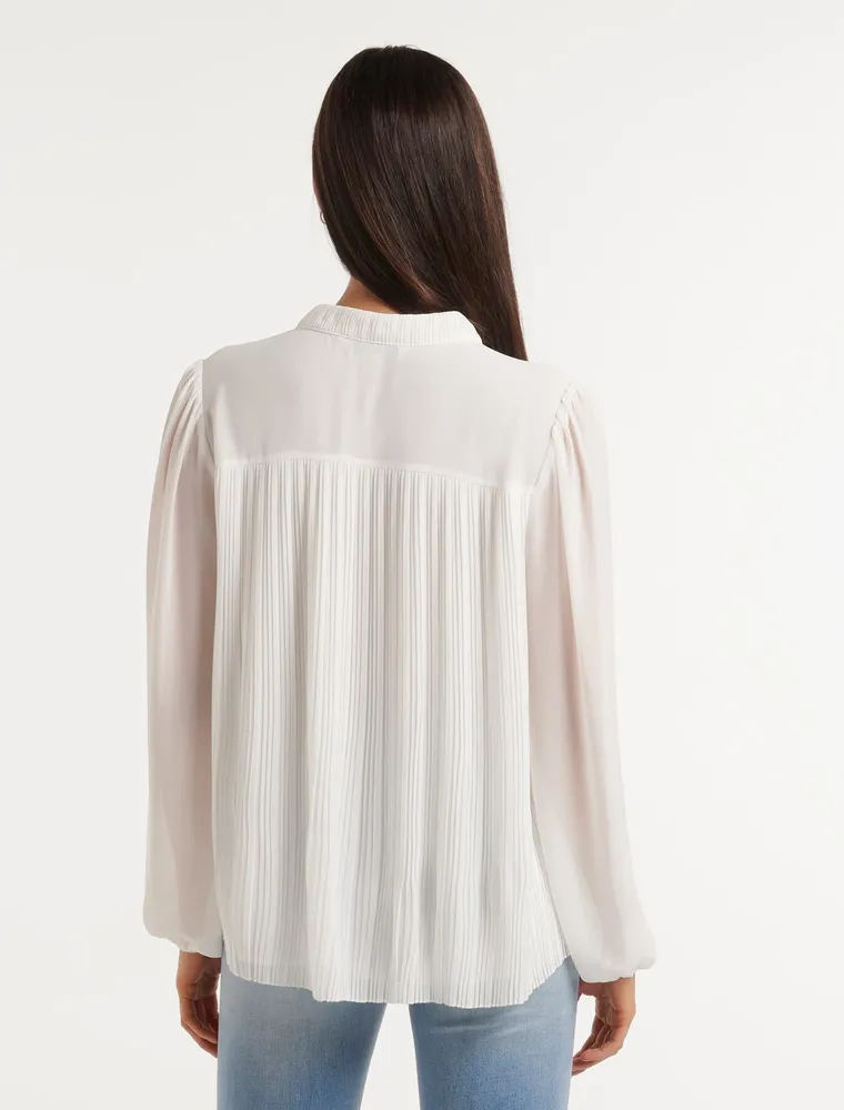 Tully Pleat Detail Blouse