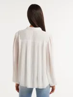 Tully Pleat Detail Blouse