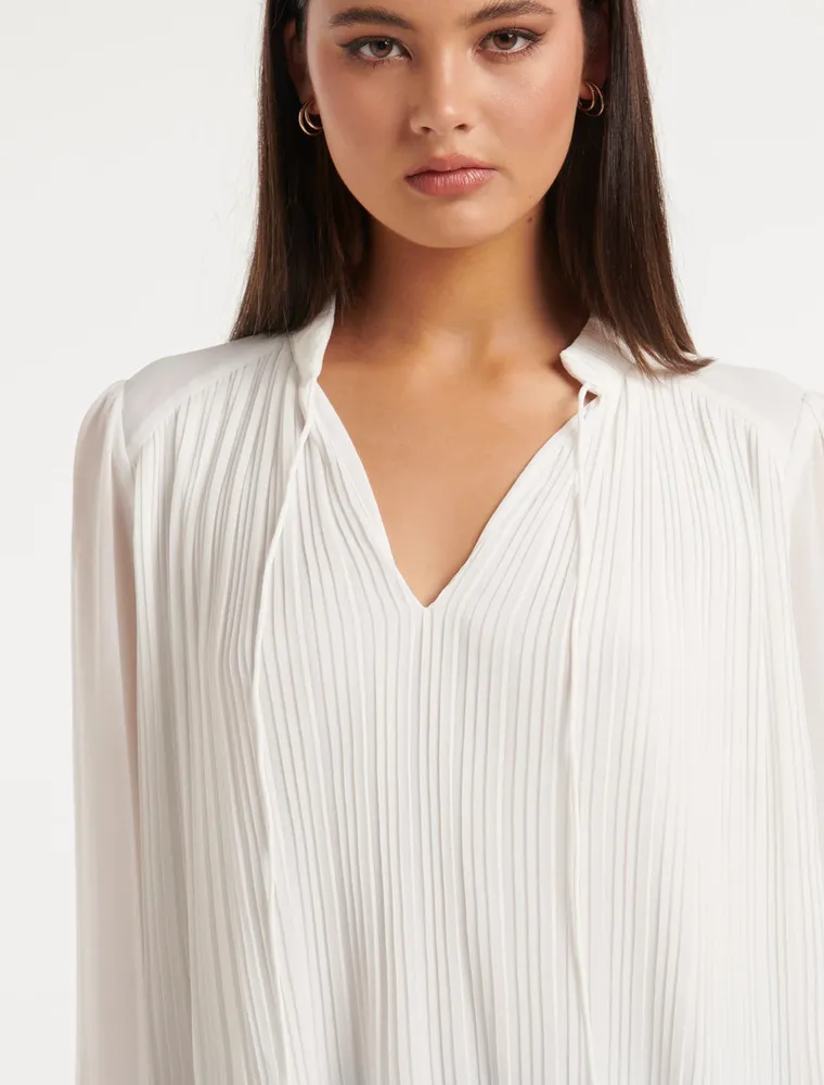 Tully Pleat Detail Blouse