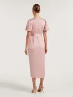 Carolina Petite Satin Midi Dress