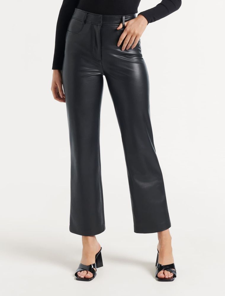 Helena PU Straight Leg Pants