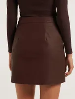 Ellen Vegan Leather Mini Skirt