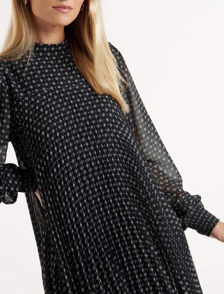 Genevieve Pleated Mini Dress