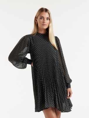 Genevieve Pleated Mini Dress