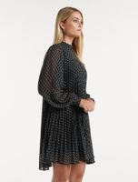 Genevieve Pleated Mini Dress