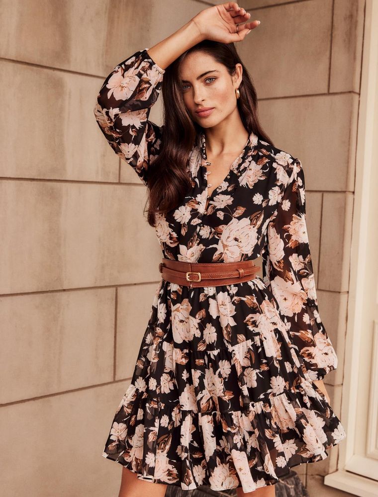 Faye Tiered Skater Dress