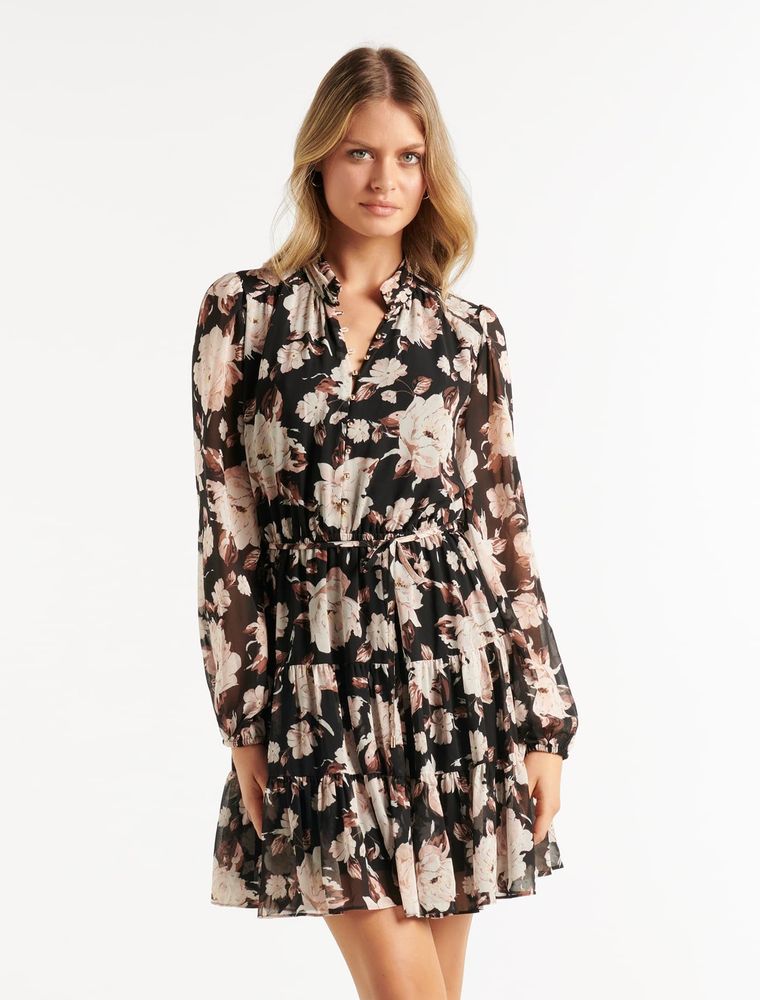 Faye Tiered Skater Dress