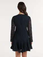 Josie Geometric Lace Mini Dress