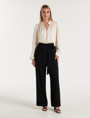 Gwen Blouson-Sleeve Jumpsuit