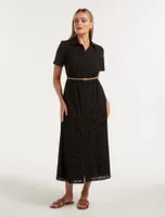 Sabrina Embroidered Shirt Dress