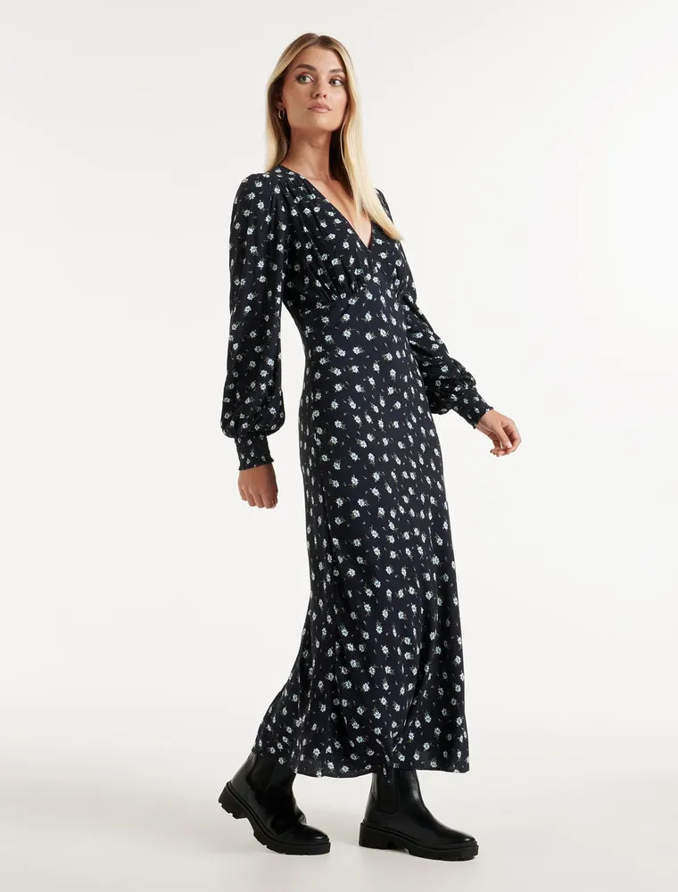 Farah Bias Cut Midi Dress - Women's Fashion | Ever New