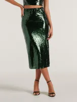 Tatjana Sequin Midi Skirt